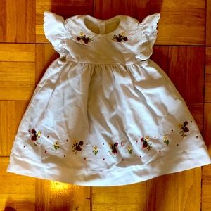 Italian boutique cotton pique w/ embroidery  dress